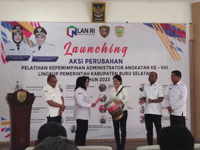 Launching Aksi Perubahan Peserta Pelatihan Kepemimpinan Administrator Angkatan Ke VIII Lingkup Pemerintah Kabupaten Buru Selatan 2023